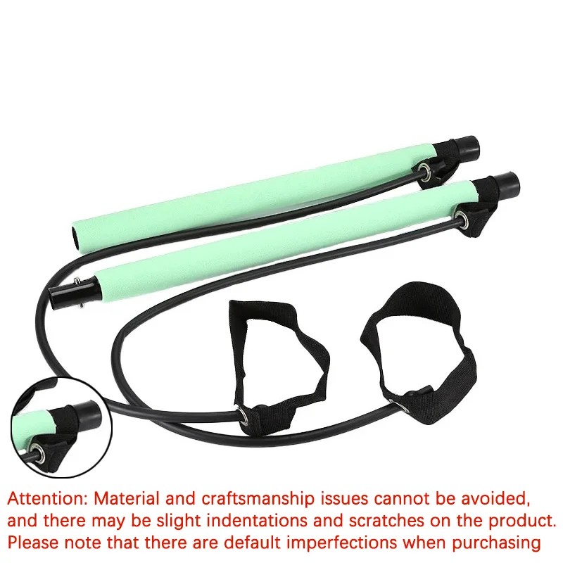 Multifunctionele Pilates Bar Combinatie Fitness Bar Yoga Borstuitbreiding Spantouw Rugtrainer Elastisch touw Stretchriem