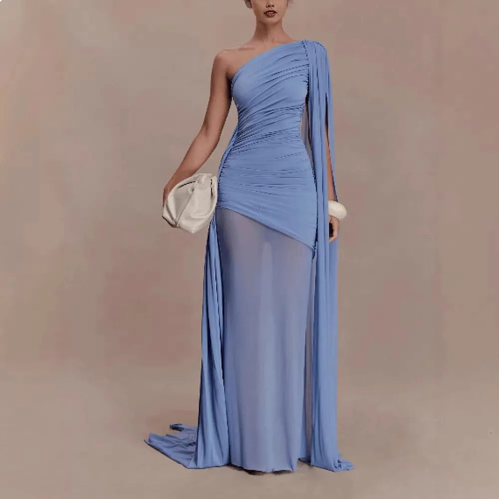 Women's Sleeveless Sequin Bodycon Evening Dress with Slit, Sexy Party Dress for Night Out