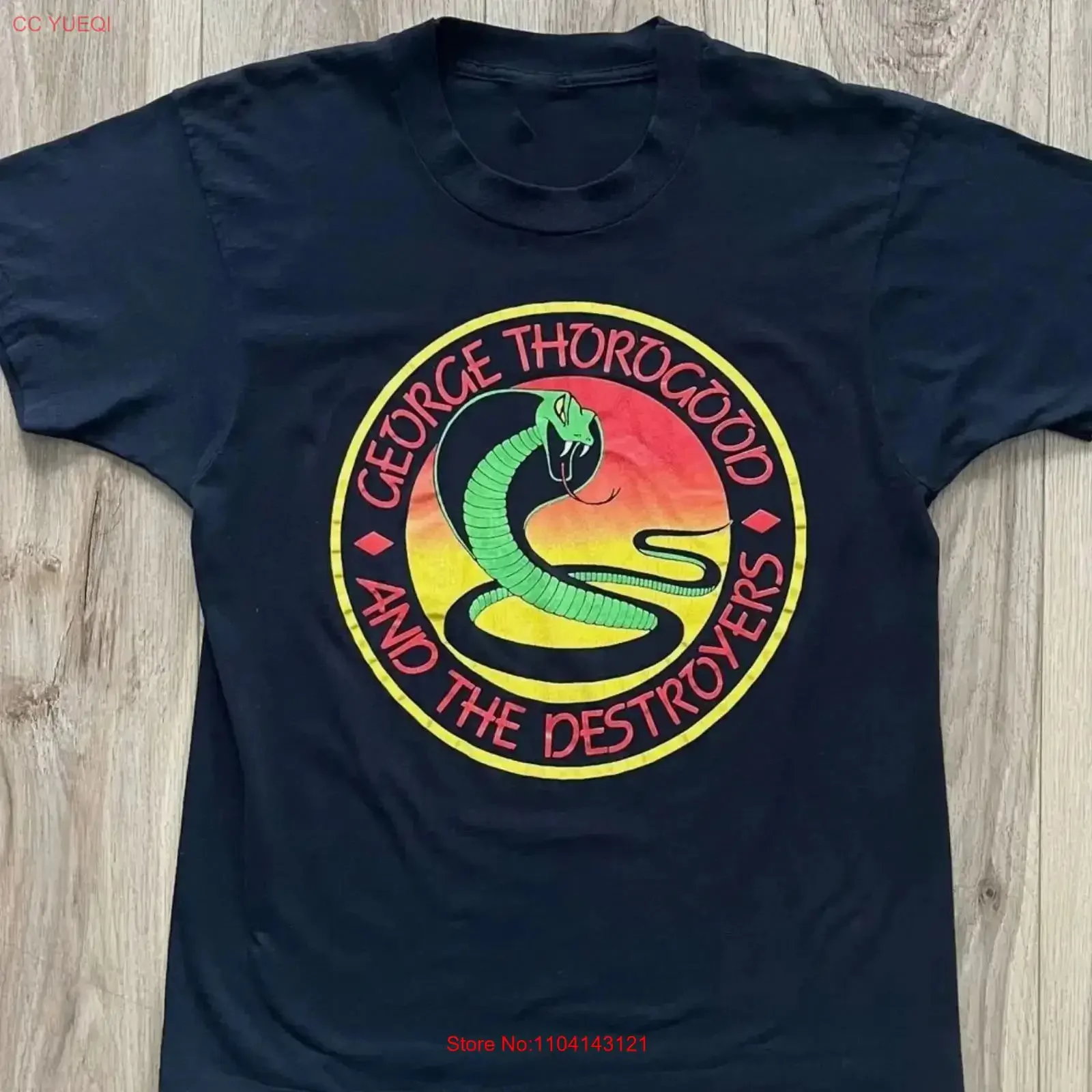 Logo George Thorogood and the Destroyers Tour T Shirt Black S 5XL BL1564 vintage Washed Comfortable Unisex Breathable graphic