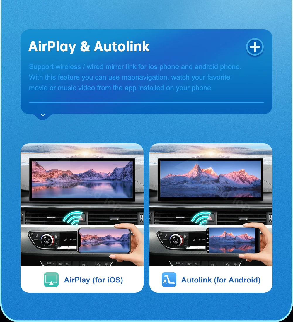 Touch-Display für Audi A4 A5 B9 2016-2019 Road Top 12,3 Zoll Multimedia-Player Android Auto Link GPS Carplay Bildschirm Car Play – Detail 9