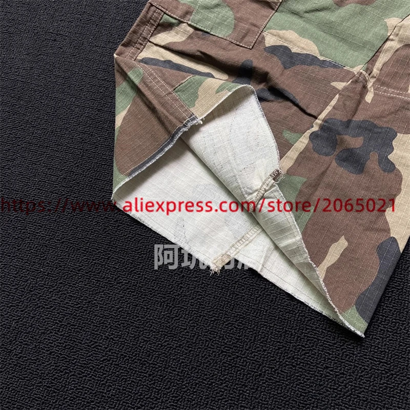 Camouflage CAMO CARGO Workwear Shorts Men Women Top Quality Oversize Multi Pocket Casual Shorts