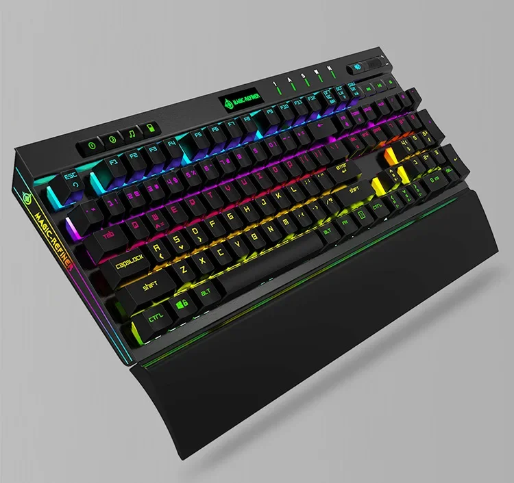 Wholesale New Product High Quality Backlit Metal Gaming Mechanical Multimedia Keyboard  Spanish Teclados Gamer Gaming Keyboard