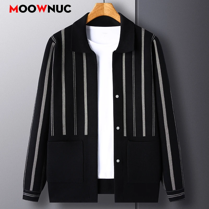 سترة للرجال سترة الخريف ملابس للرجال الذكور الرجال موضة العرق قميص متماسكة عادية Hombre الدافئة الصلبة الربيع الشارع الشهير #1