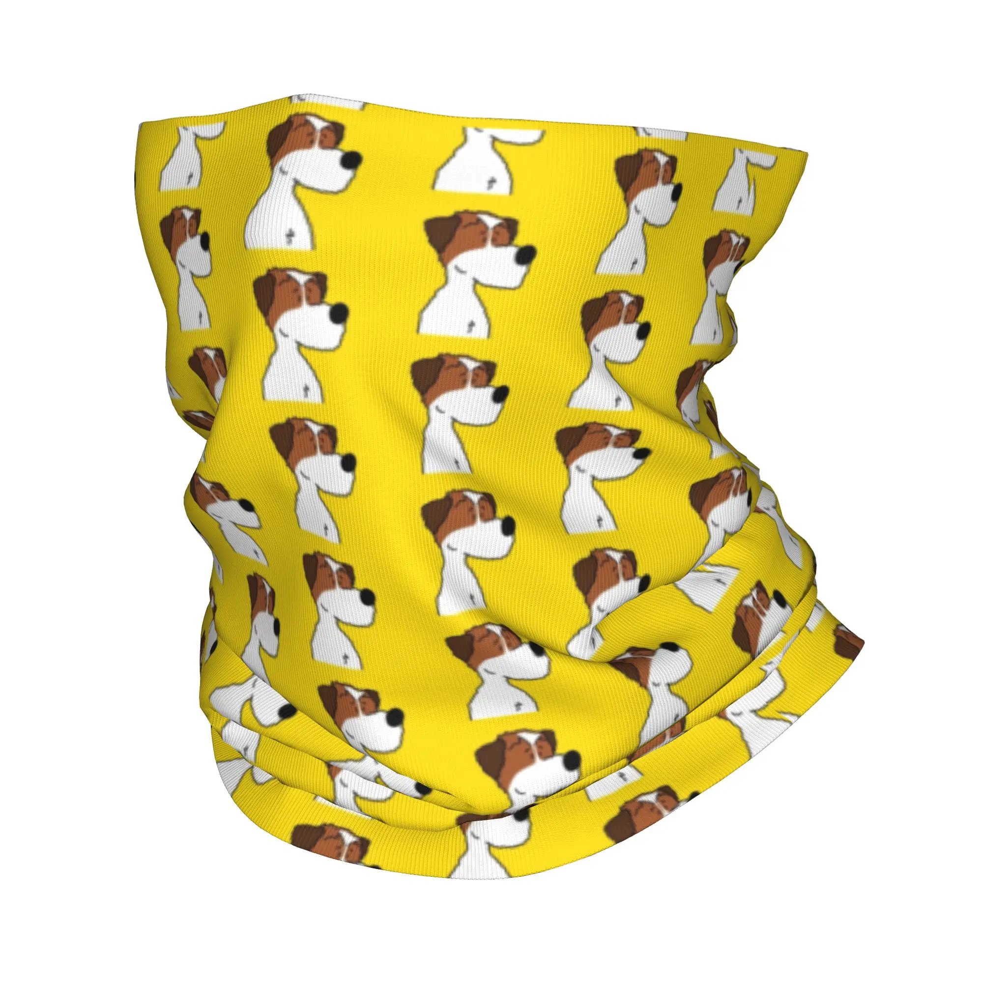 

Custom Parson Russell Terrier Winter Headband Neck Warmer Women Men Hiking Hunting Tube Scarf Funny Dog Lover Pet Face Bandana
