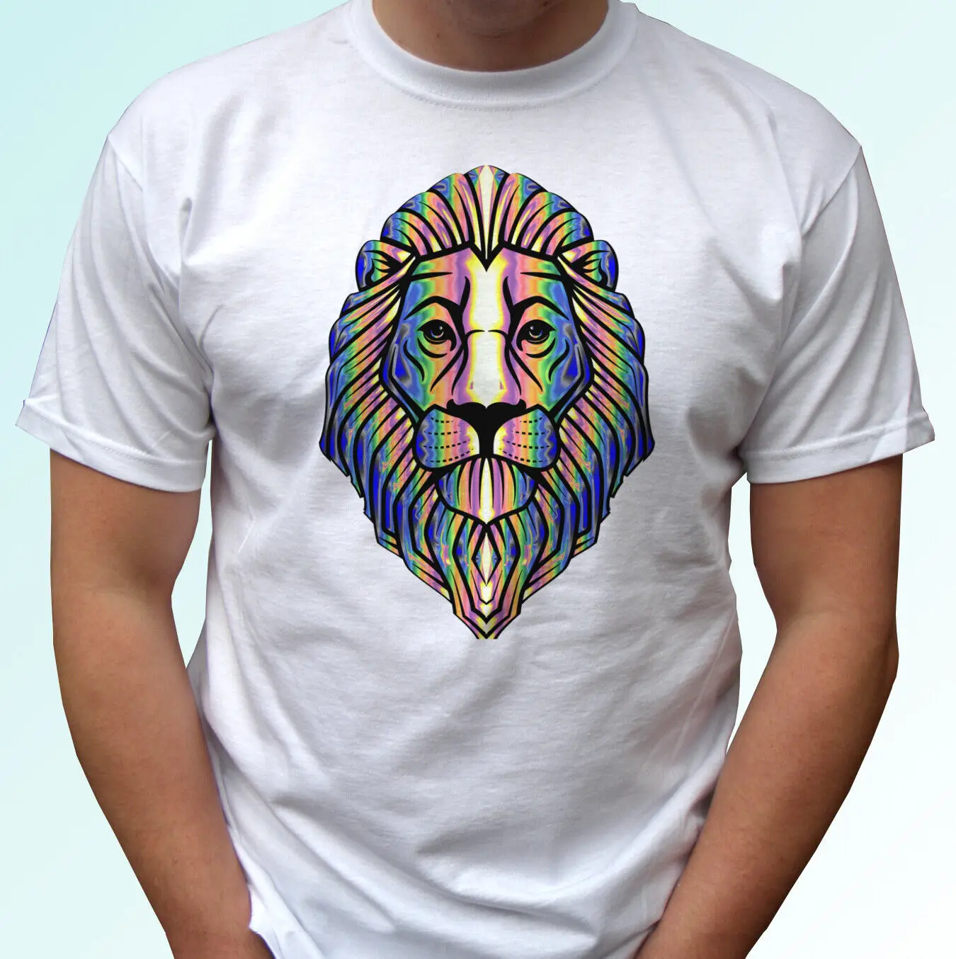 

Lion t shirt leo tee africa top animal art cat gift mens womens kids baby sizes