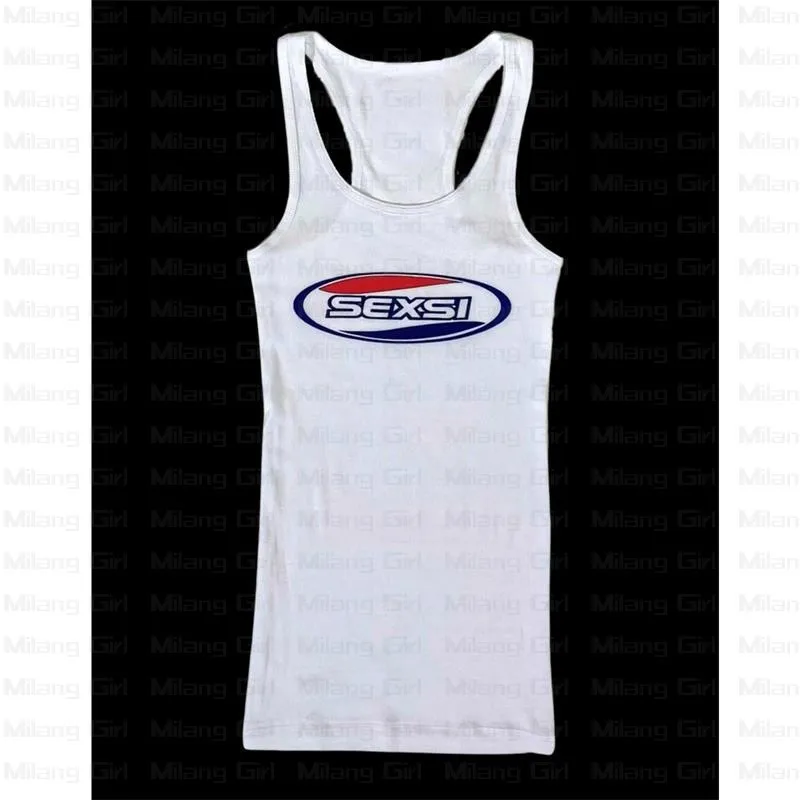 Amerikaans effen kleur vest slim fit Y2K 2025, zomer Europese en Amerikaanse kleine vest top dameskleding   ﻿