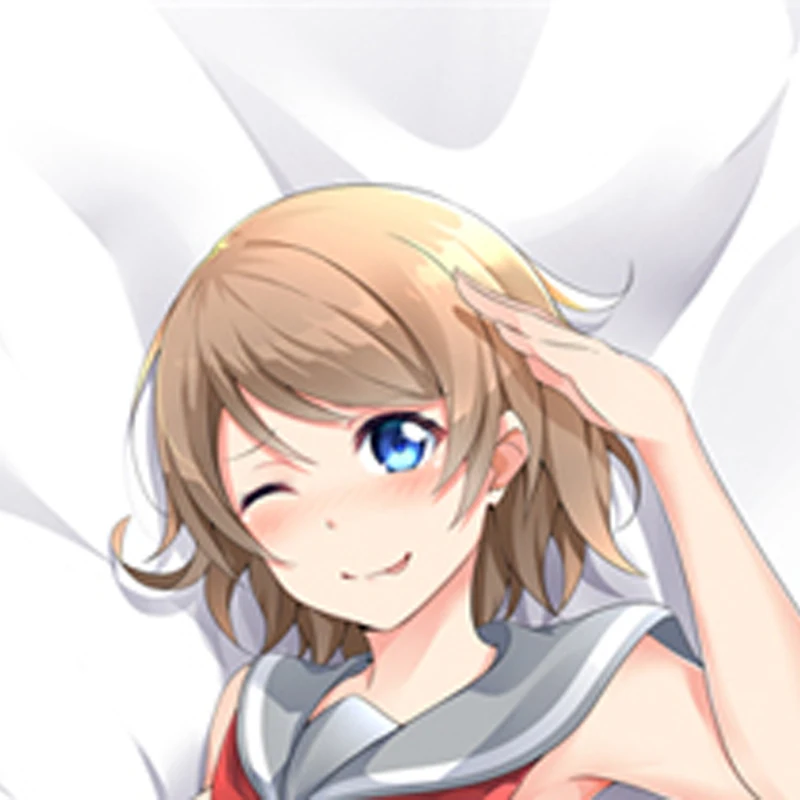Anime Dakimakura Pillow Case Watanabe You Sexy and Busty Beautiful Girl Double-Sided Halloween