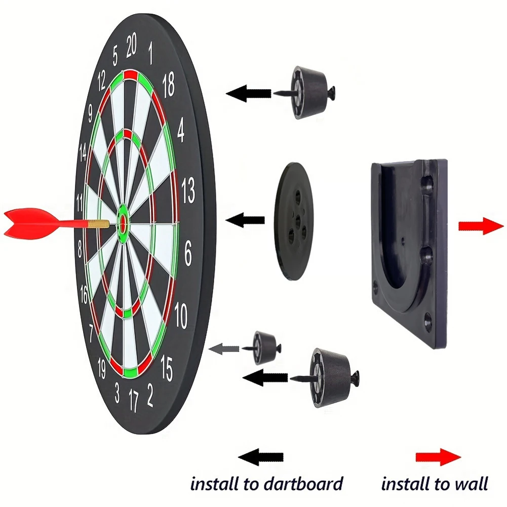 Wall Bracket with Fixed Accessories Dart Board Bracket Kit Wall Hanging Dartboard Mounting Bracket Set for Hanging Dartboard