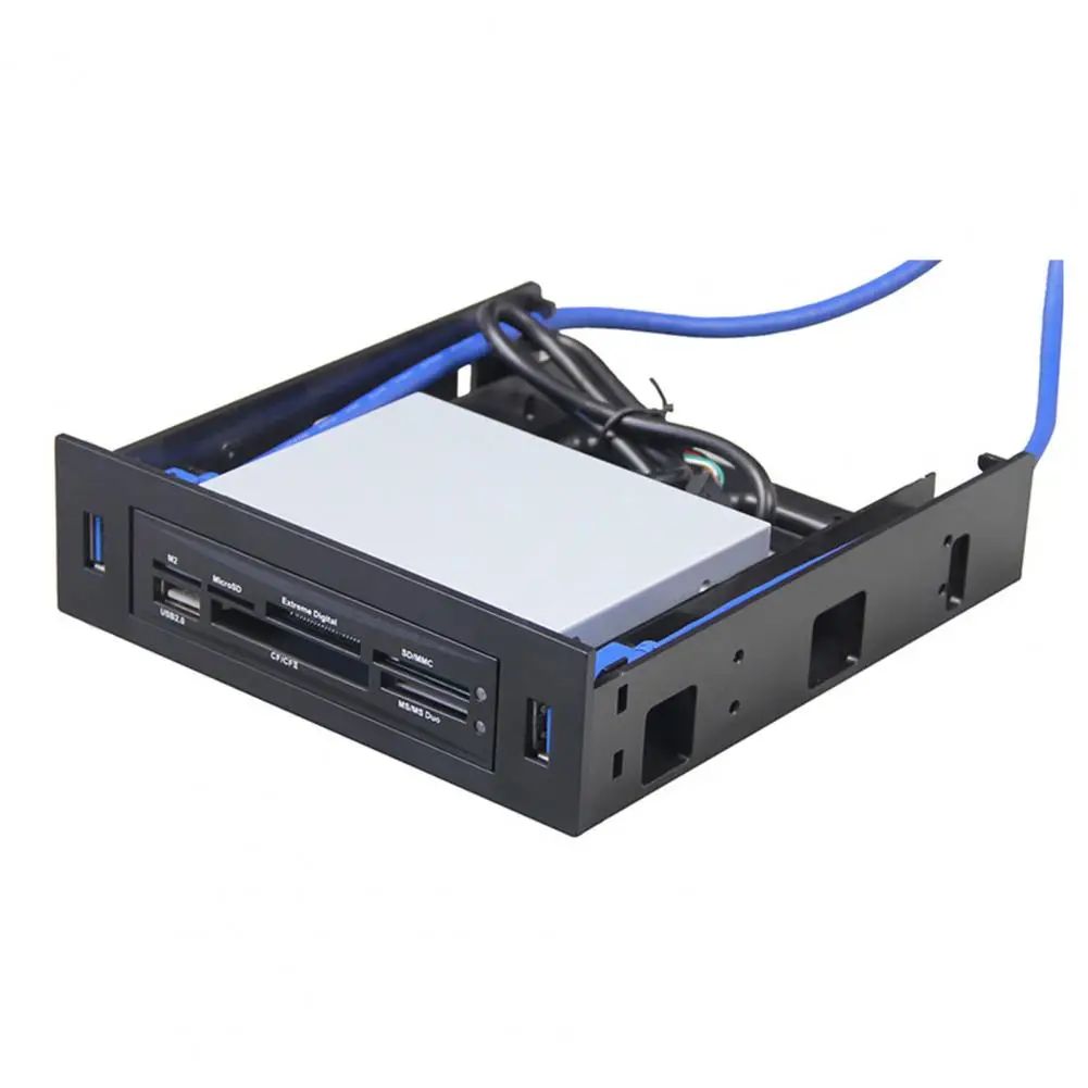 Internal Device Mounting Adapter 5.25-inch Drive Bay Adapter with Usb 3.0 Ports High-speed Data Transfer Hub Universal for Pc