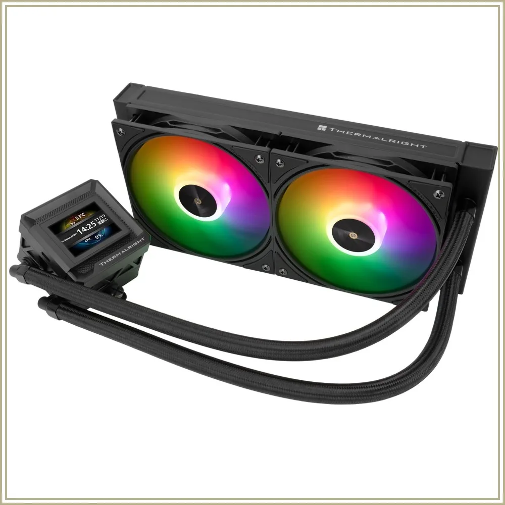 240mm All In One Liquid CPU Cooler with LCD Screen