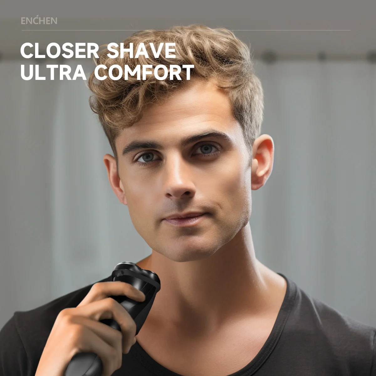 ENCHEN Electric Shaver 3D Blackstone 3 IPX7 Waterproof Razor Wet And Dry Dual Use Face Beard Battery Digital Display For Men view 6