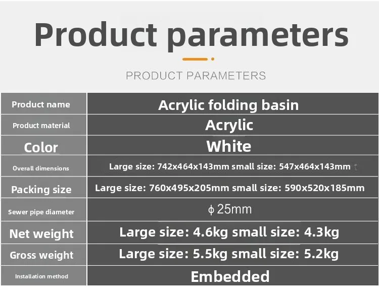 Bacino d'acqua rimorchio letto auto lavabo modificato lavabo pieghevole WC lavabo pieghevole RV modificato con