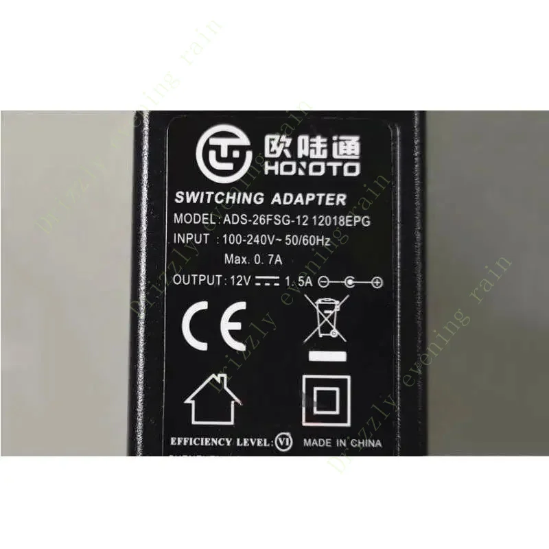 EU plug genuine hoioto ADS-26FSG-12 12018epg 12v 1.5a 18W AC switching adapter for Hikvision Dahua video recorder power charger