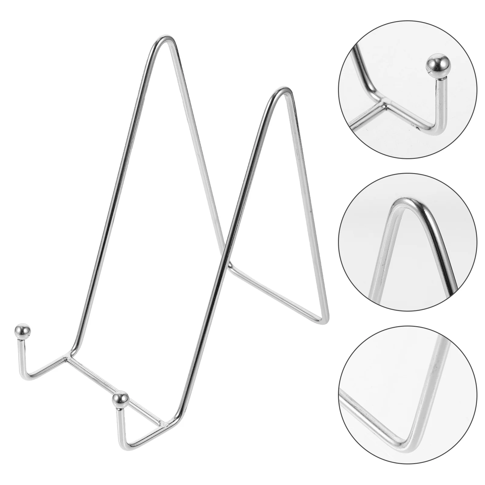 Plaque Display Stand Photo Frame Table Top Easel Plate Holder Disk Iron Picture Book