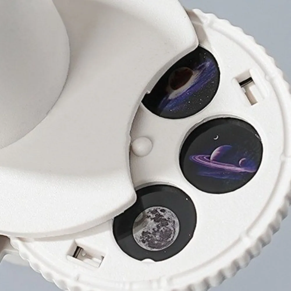 360 Degree Rotating Star Projector Light USB Powered Flexible Neck Galaxy LED Projector Interchangeable Slides Night Light