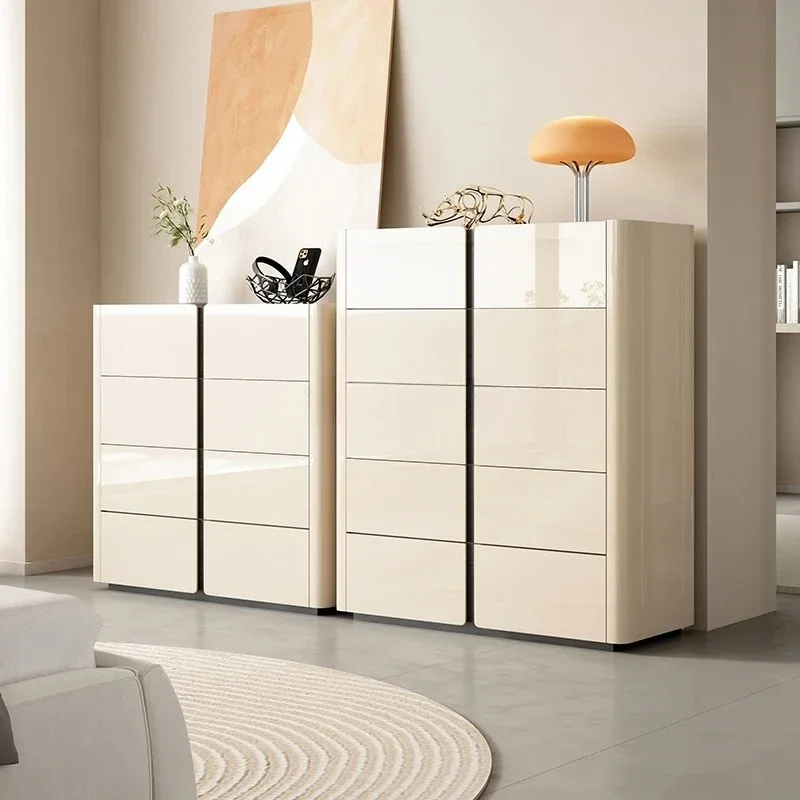 Italian minimalist bedroom chest of drawers modern minimalist chest of drawers combination four chest of drawers cream wind