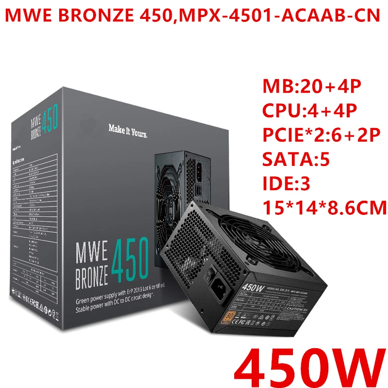 جديد الأصلي PSU ل كولر ماستر MWE برونز 550 450 550 واط 450 واط امدادات الطاقة MPX-5501-ACAAB MPX-4501-ACAAB MPE-5501-ACAAB