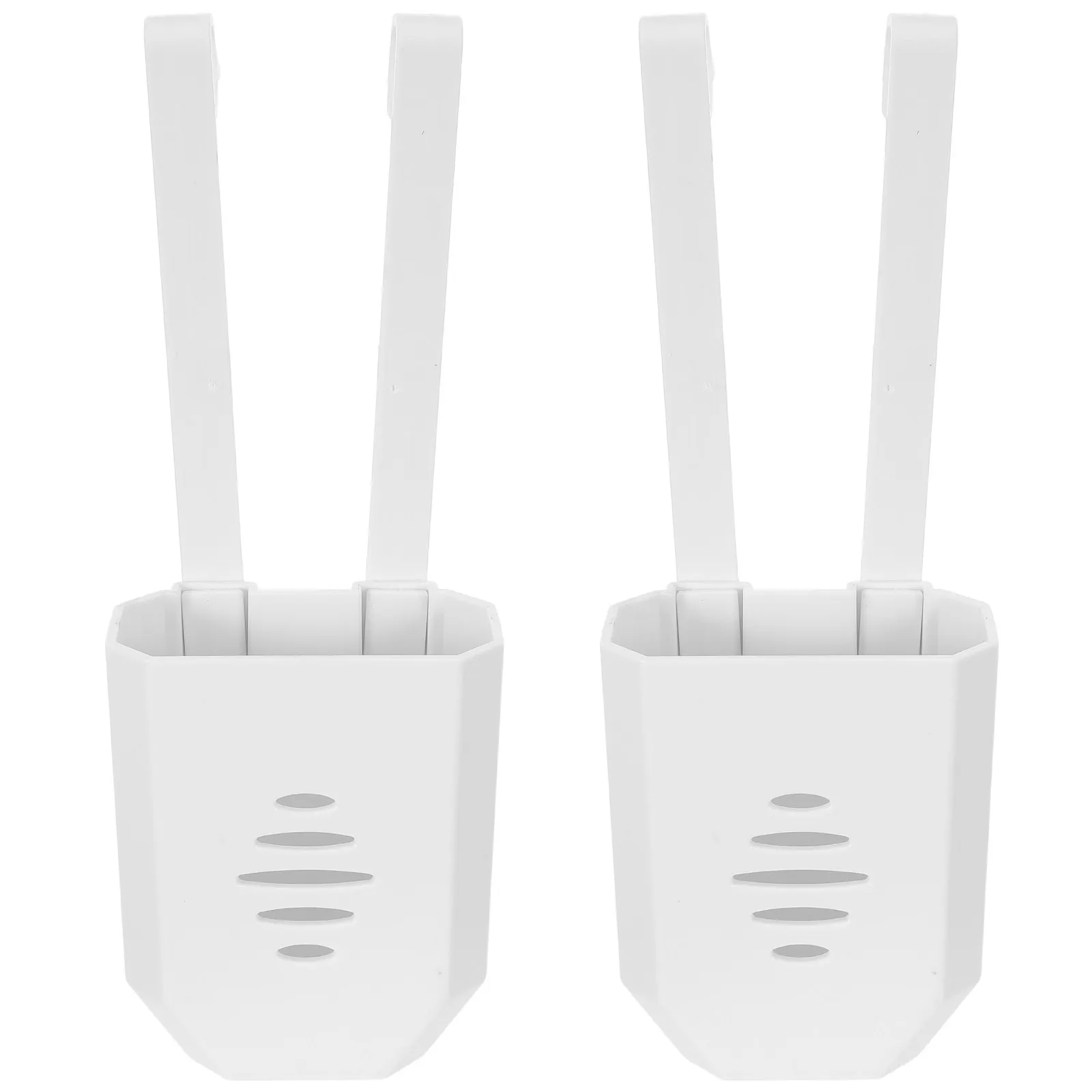 

2Pcs Toilet Tank Tablet Holder Hanging Bracket Anti-Damage Residue-Free Toilet Bowl Cleaner Carrier Universal Fit for All