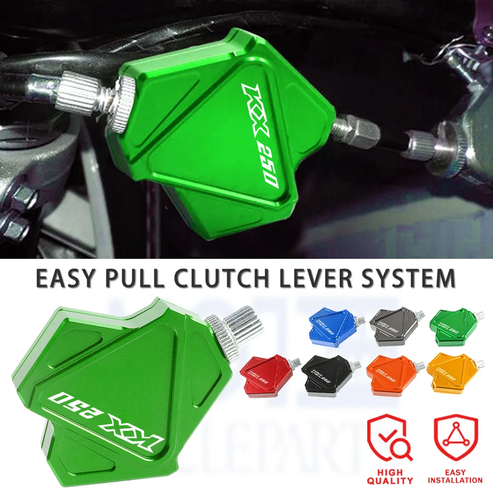 2023 Motorcycle Parts Stunt Clutch Lever Easy Pull Cable System For Kawasaki KX250 KX 250 1990-2008 2000 2001 2002 2003 2004