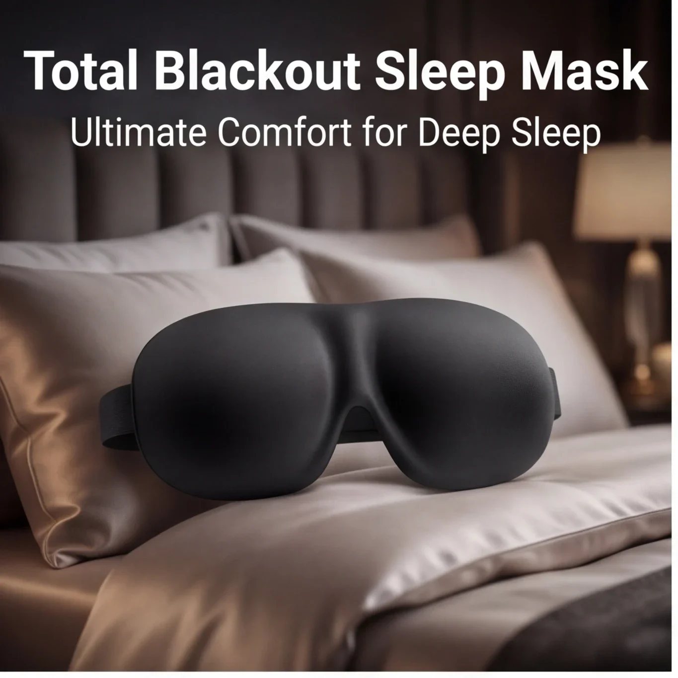 Breathable 3D Adjustable Sleep Mask Blocks Light Eye Shade with Air Circulation for Comfort Unisex Travel Rest Blindfold