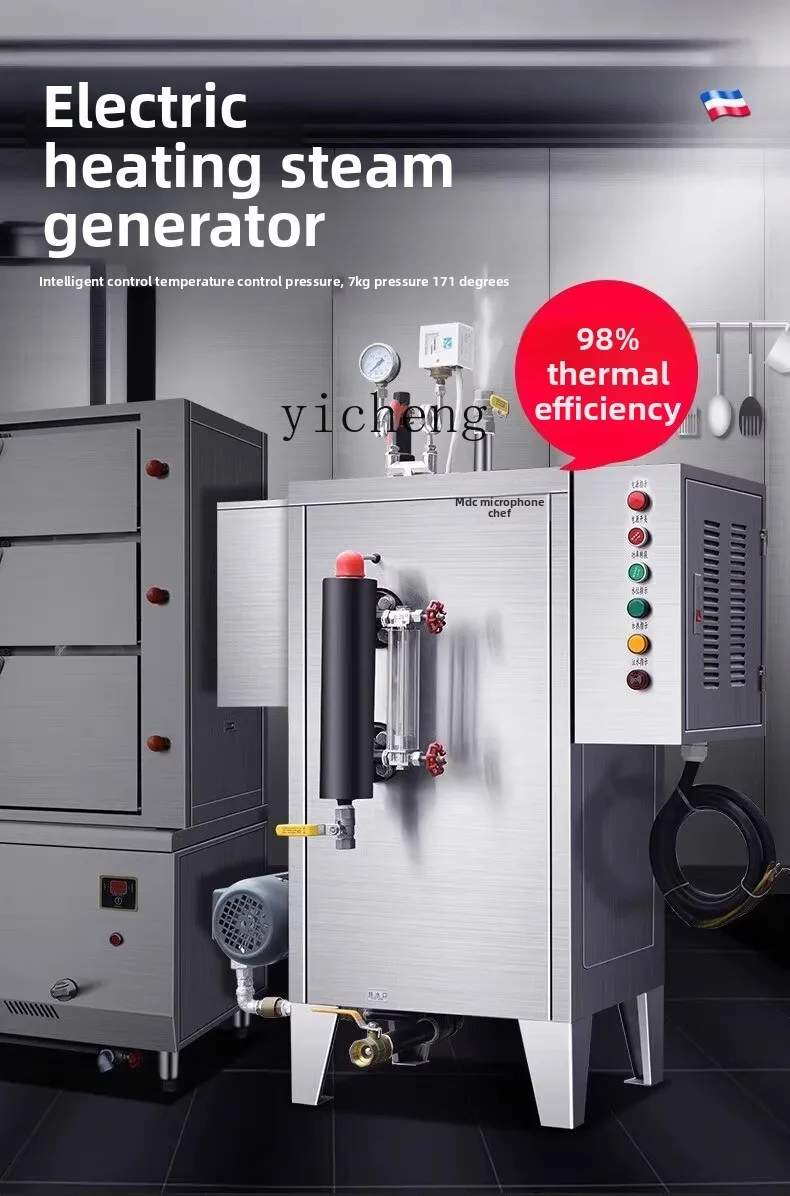 

TQH Commercial Steam Generator Steam Engine Brewing Soybean Milk Cooking and Ironing Industrial Gas Electric Heating Boiler