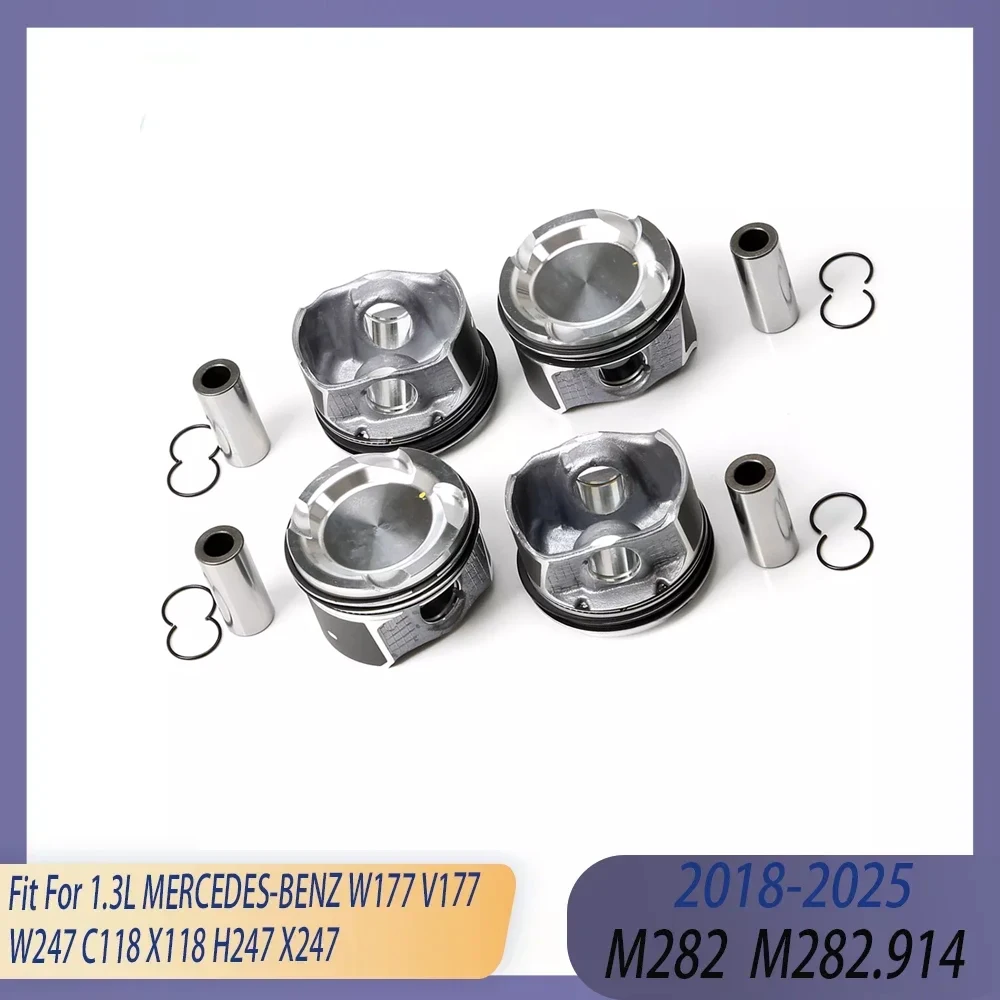 

STD 4PCS Engines Part Piston & Ring Set Fit 1.3 L M282 18-25 GAS For MERCEDES-BENZ W177 V177 W247 C118 X118 H247 X247