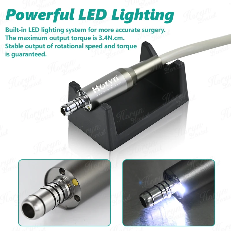 Dental Electric Micro Motor 2/4 Hole With Water Tank Automatic Water Supply System LED 1:1 1:5 Low-Speed Fiber Optic Handpiece