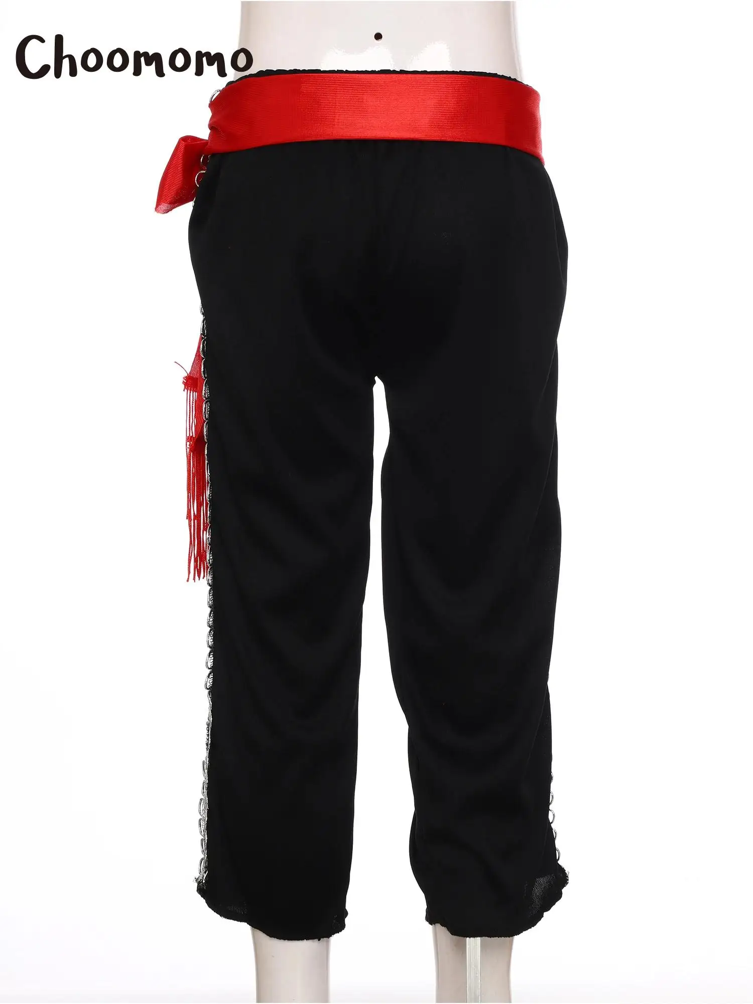 

Unisex Girls Boys Mariachi Dress Up Mexican Performance Costume Halloween Mexican Cosplay Vest Pants Jacket Waistband Hat Suits