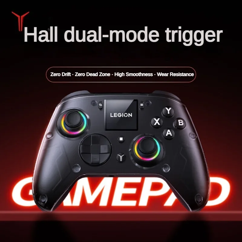 Original Lenovo LEGION Y7 gaming controller with three-mode connection compatible with PC mobile phone and tablet Black/Green