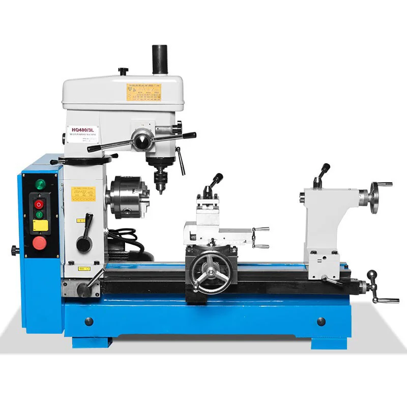 

Multifunctional machine tool 750W Lathe and milling machine HQ400 milling lathe accessories metal lathe
