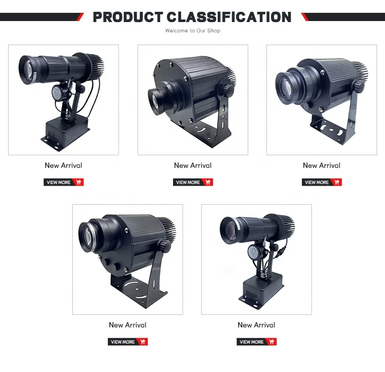 100 ワット産業警告標識倉庫工場職場屋内用のカスタマイズ可能な警告パターンを備えた投影ライト