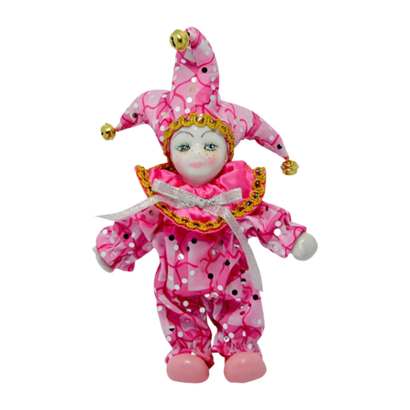 

Clown Doll Vintage Home Display Collectible Table Cute Triangel Clown Doll