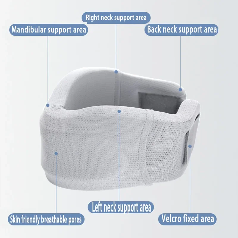Neck Support Cervical Pillow Adjustable Braces with Replacement Cover Relief Neck Pain for Home School Travel Sleep Neck Brace