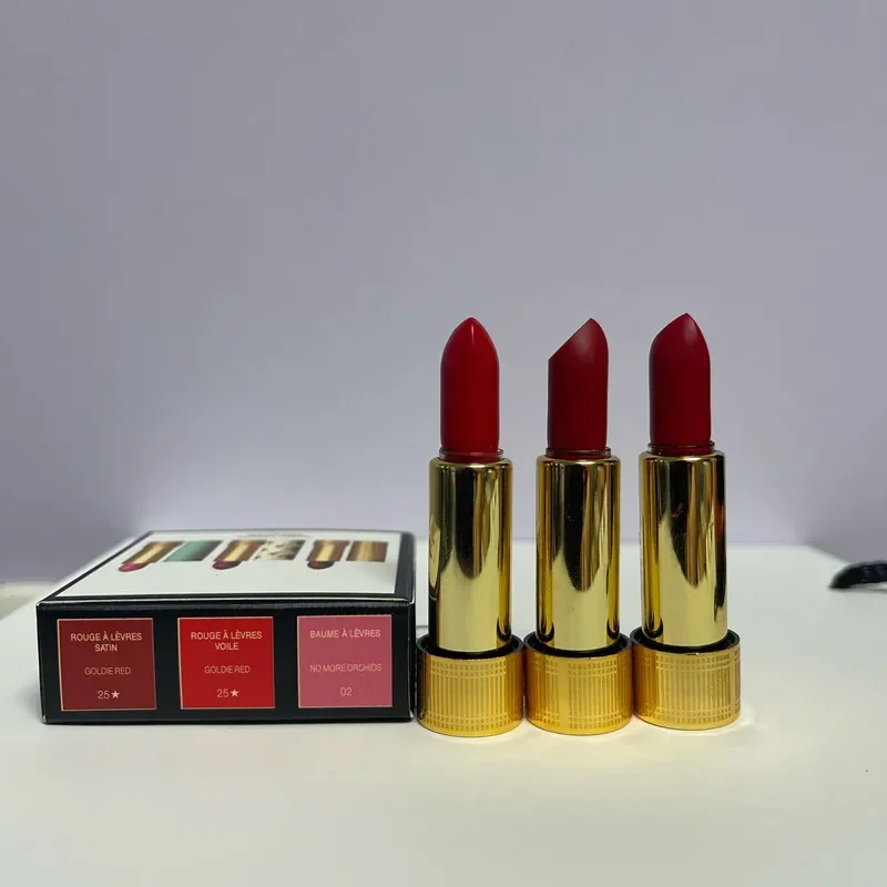 Nueva marca, 1 juego = 3 piezas, maquillaje, lápiz labial