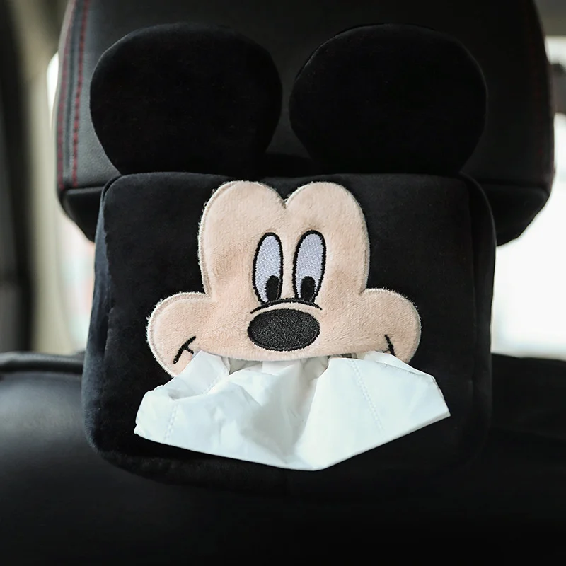 

Disney Mickey Paper Napkin Creative Soft Minnie Cartoon Tissue Box Case Cute Animals Car Paper Boxes Lovely Car Seat Supplies