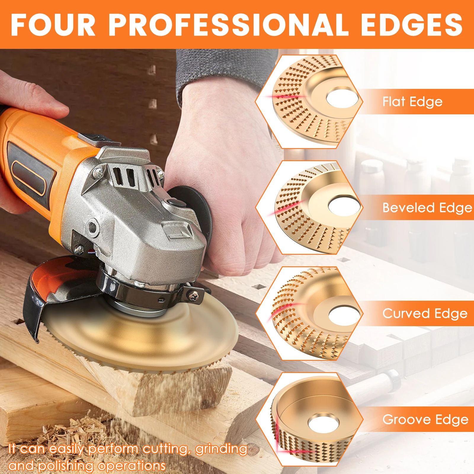 Wood Grinding Polishing Wheel - огляд і ціна Angle Grinder 4.5