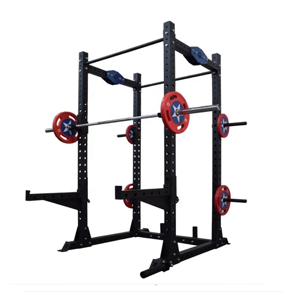 Máquina multifuncional Power Cage Gym Smith y equipo de fitness con estante para sentadillas