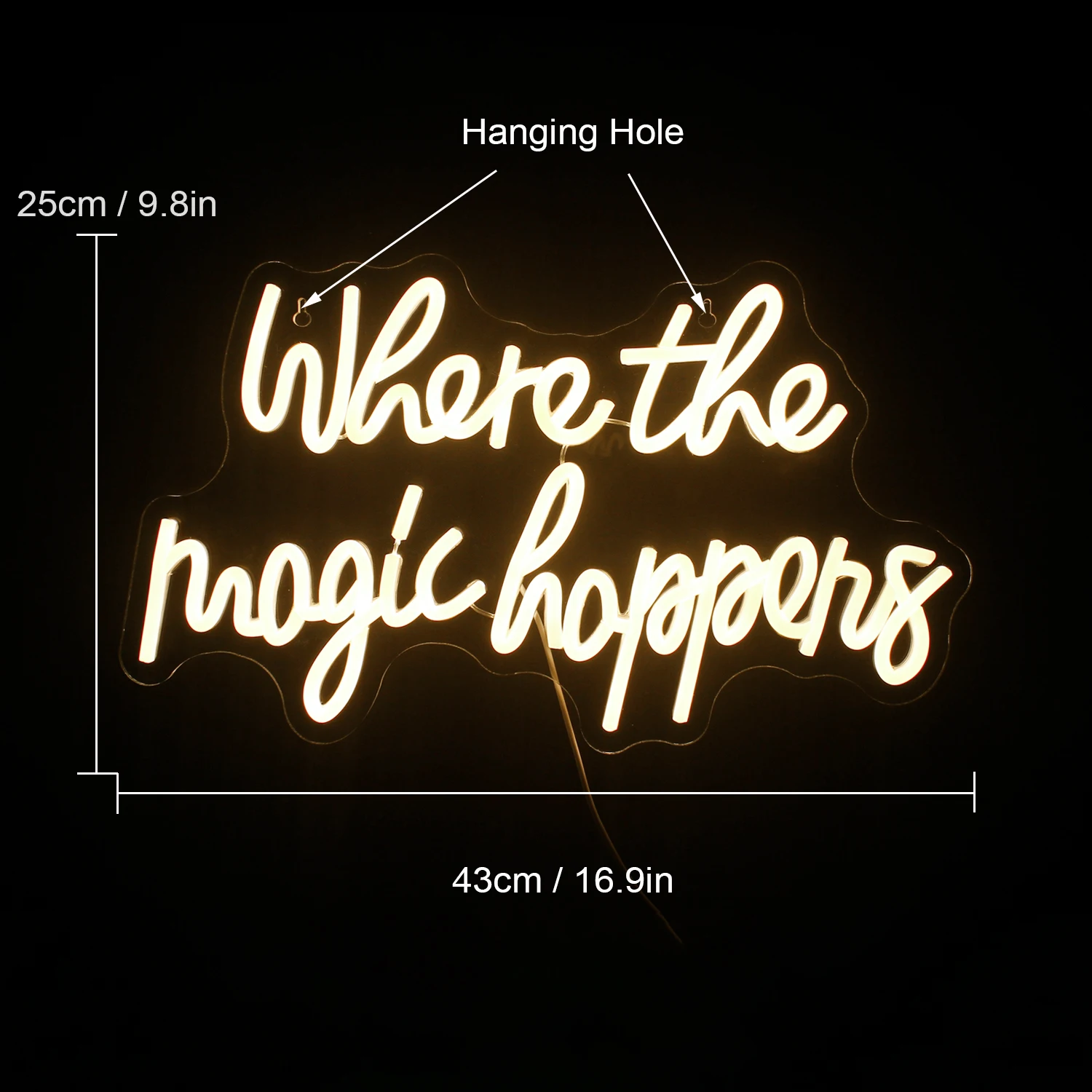 Where The Magic Happens Neon Led Sign Bedroom Decoration Night Light For Wedding Birthday Bachelorette Party Home Bar Wall Lamp