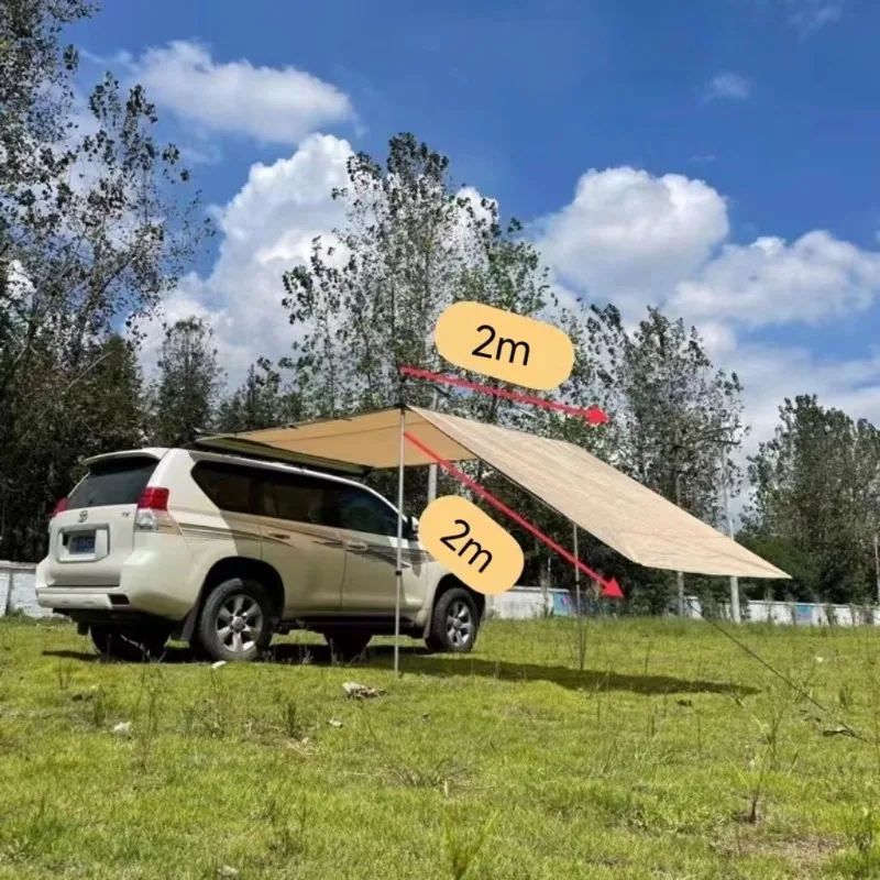 Outdoor car canopy side cloth, car side cloth awning matching windproof and rainproof side cloth to prevent rainstorm