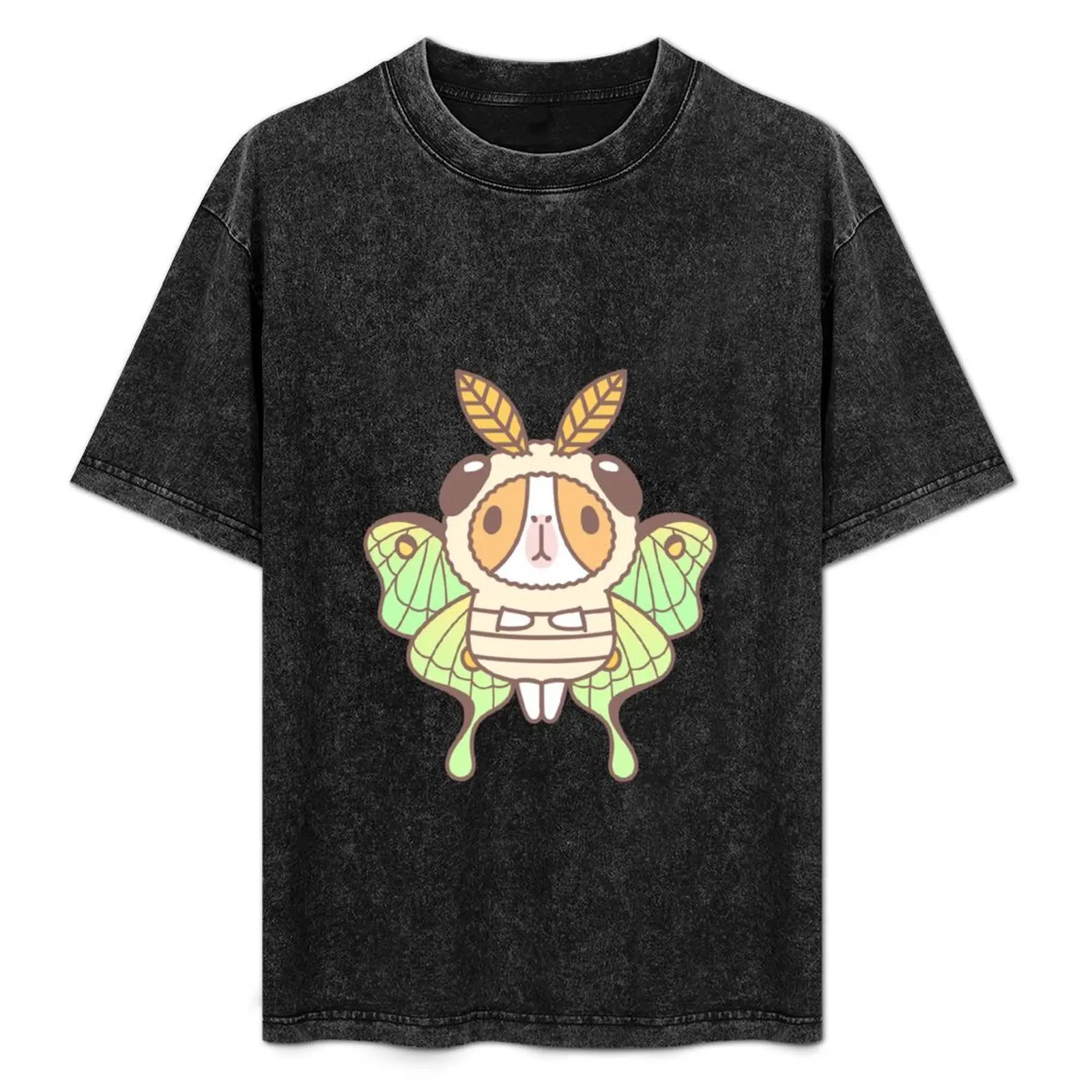 

Guinea pig in Luna Moth Costume T-Shirt Relaxed Casual Short Sleeve Tee