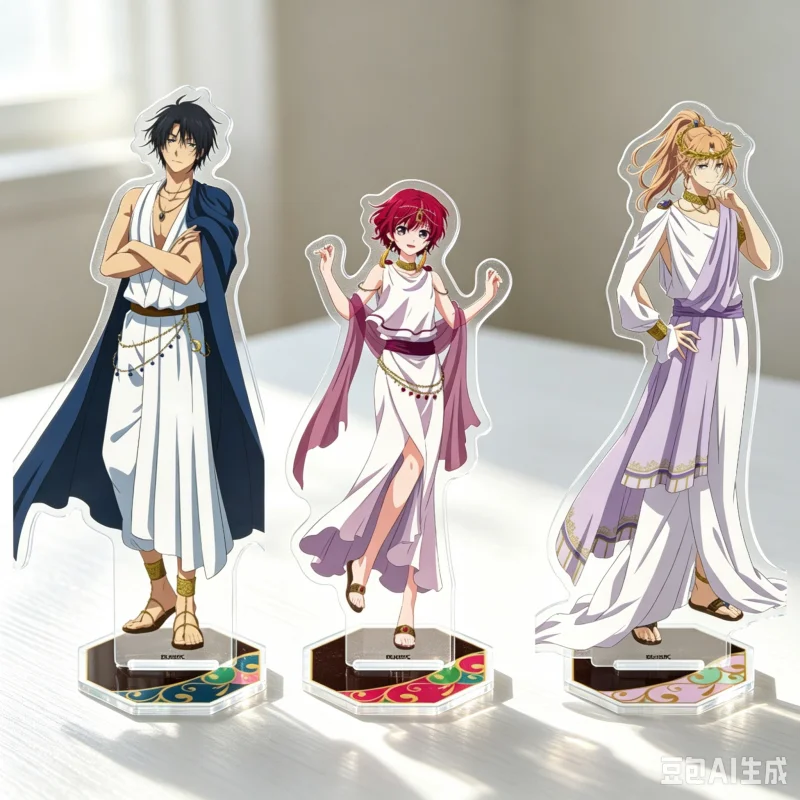 Anime Akatsuki no Yona 15cm Hak Su-won Yona Acrylic Stand Model Plate Keychains Tabletop Decorations Character Merchandise
