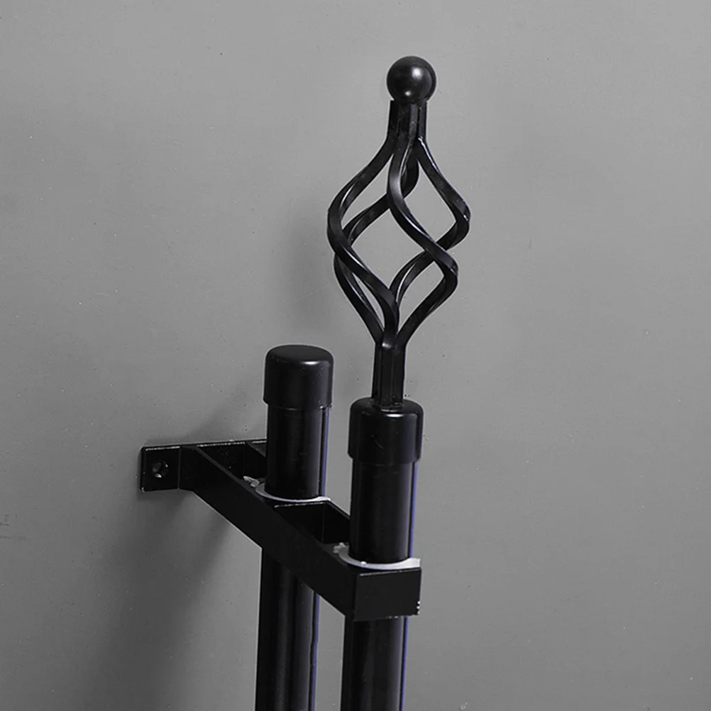 

2pcs Iron Curtain Pole End Caps Creative Roman Rod Head Decorative Accessories For Living Room Bedroom Curtain Rod Decor