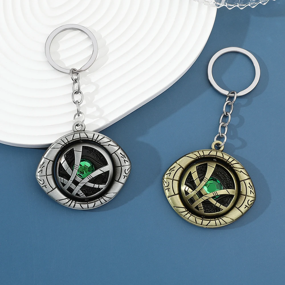 Avengers Doctor Strange Drehbarer Schlüsselanhänger - Auge von Agamotto Modischer Cooler Superhelden-Autoschlüsselanhänger Zubehör Geschenk für Fans – Detail 2