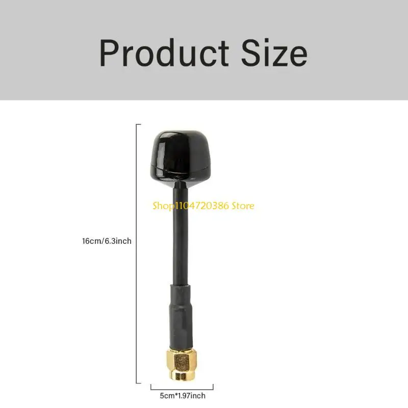 Axii 2 بعيدة طويلة عن 5.8 جيجا هرتز RHCP الإبرة الداخلية اليمنى FPV Aerial لإرسال فيديو أوضح #6