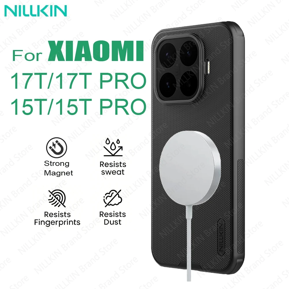 Nillkin für Xiaomi 17T /17T Pro MagSafe Hülle Frosted Shield Pro Magnetische Hülle Ultradünne stoßfeste Abdeckung für Xiaomi 15T/15T Pro