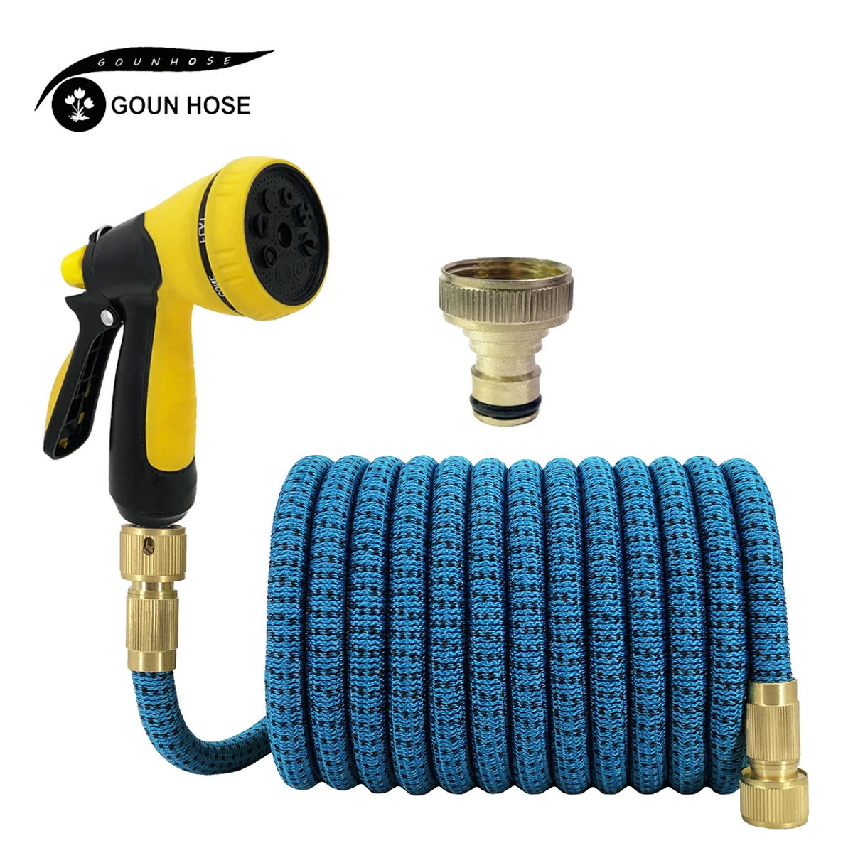 

Expandable Magic Hose High Pressure Car Rubber Wash Hose With Spray Gun Set Outdoor Watering Irrigation Tool Garden Hose