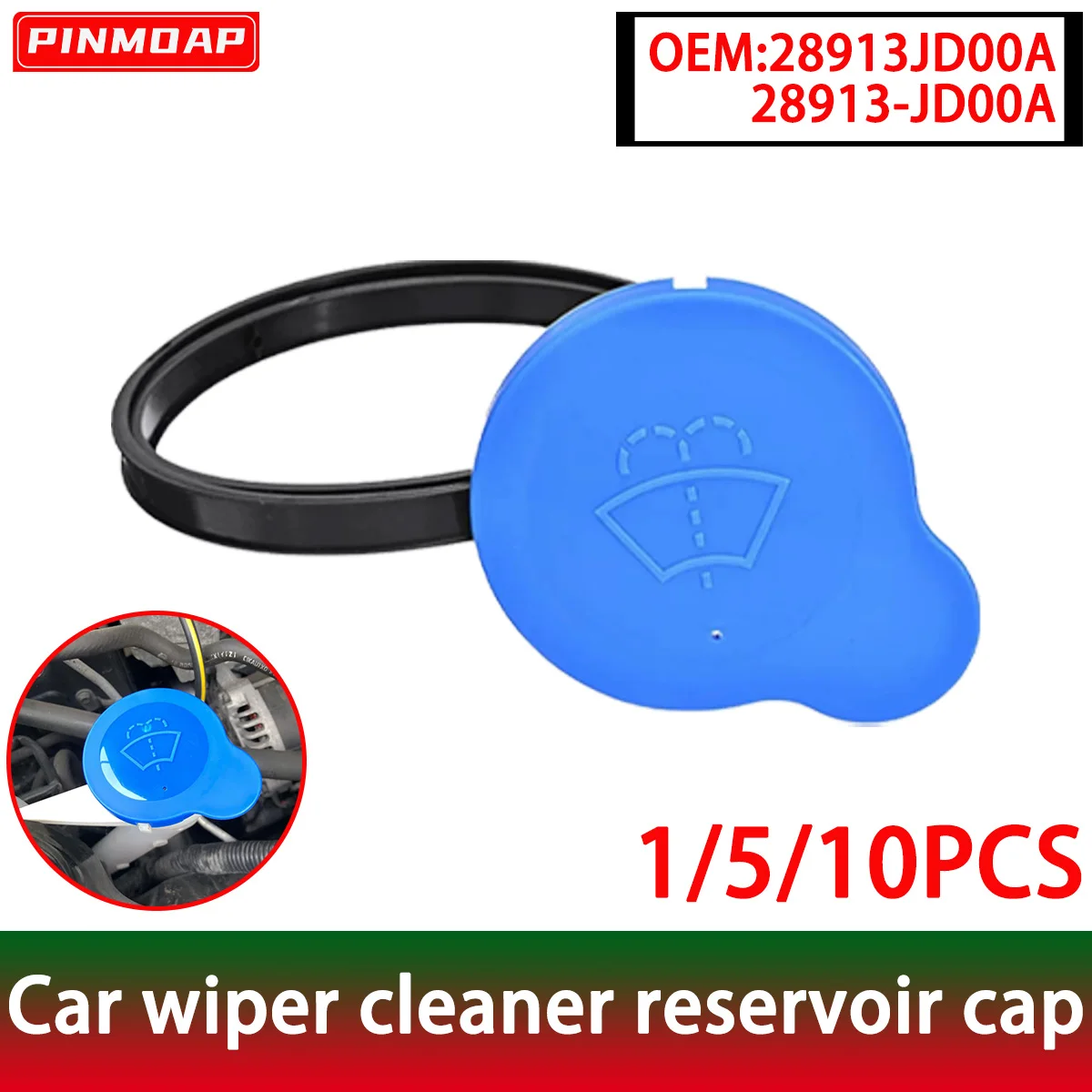 

Автомобильная крышка для бутылки с водой PINMOAP подходит для Nissan Qashqai Dualis + 2 J10 J11, крышка для хранения раствора для чистки стекла 28913JD00A