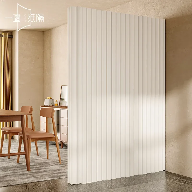 Foldable Office Screen Partition Wall Simple Self Install Paper Divider for Porch Live Broadcast Background Blocking Privacy