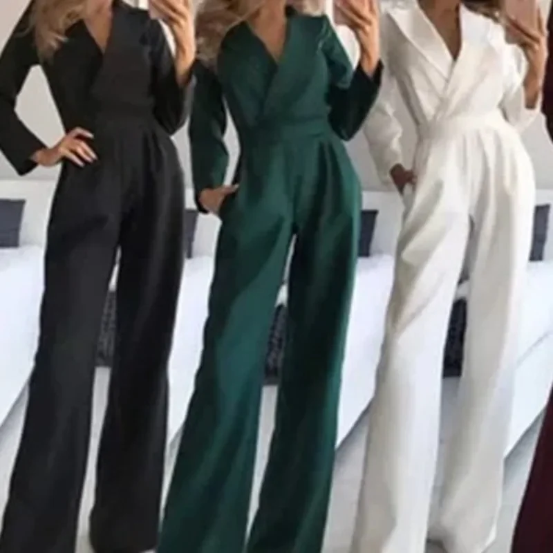 

Spring/Summer Chinese Long Skirt New Chinese Jumpsuit Diagonal Front Mid Waist Commuter Jumpsuit for Women
