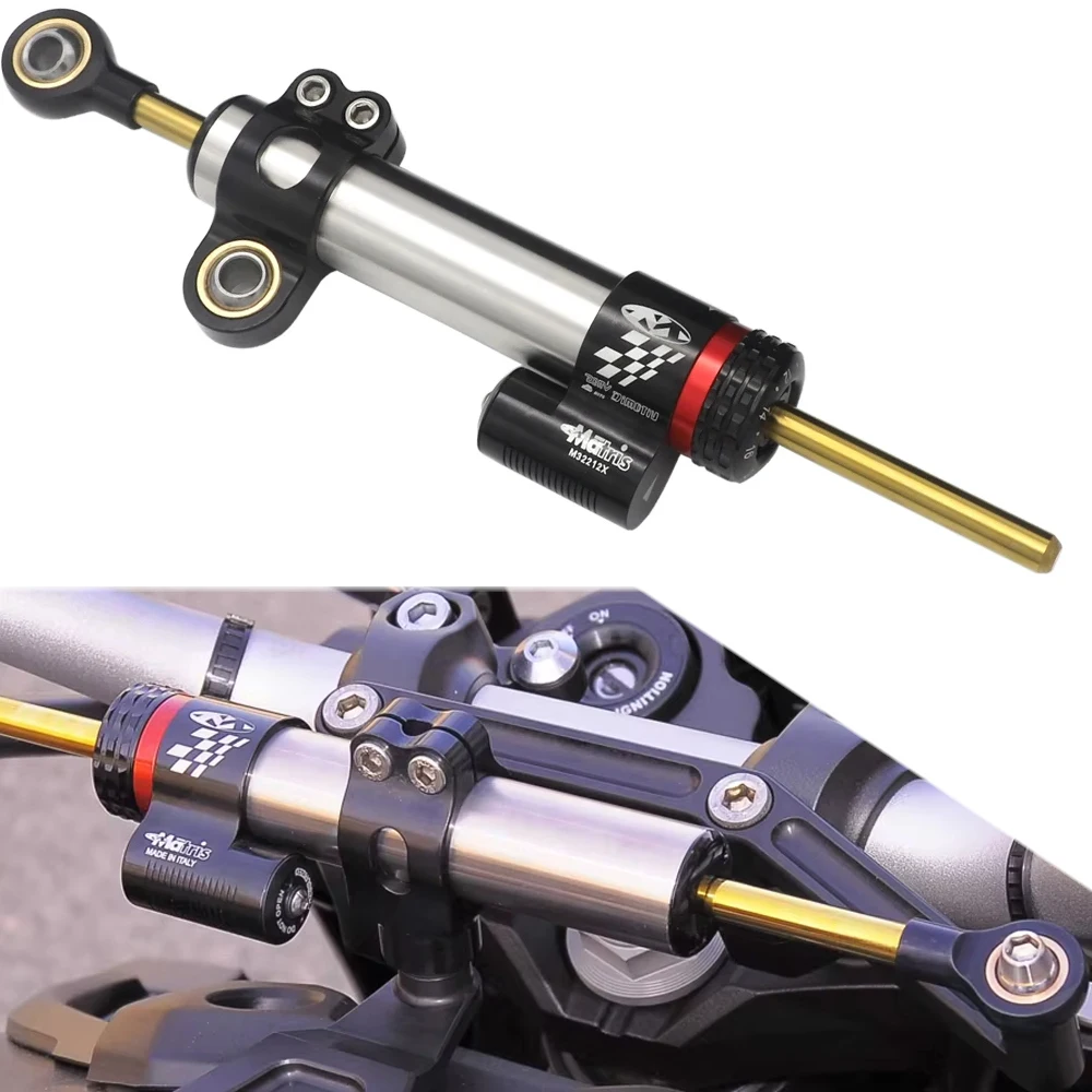 

For Yamaha MT09 MT07 YZF R1 R6 FZ1 XJR1300 MT-07 CNC universal aluminum shock absorber steering stability safety control damper